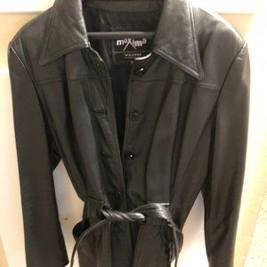 WILSONS MAXIMA BLACK LEATHER JACKET